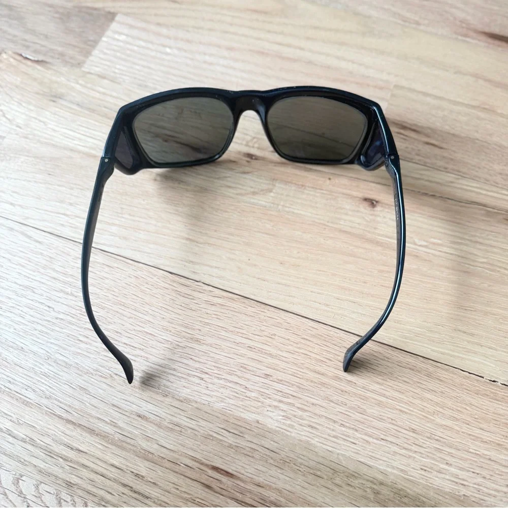 Vintage Bollé 711 Black Sport Wrap Sunglasses Frame + Case France 60